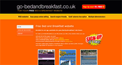 Desktop Screenshot of go-bedandbreakfast.co.uk
